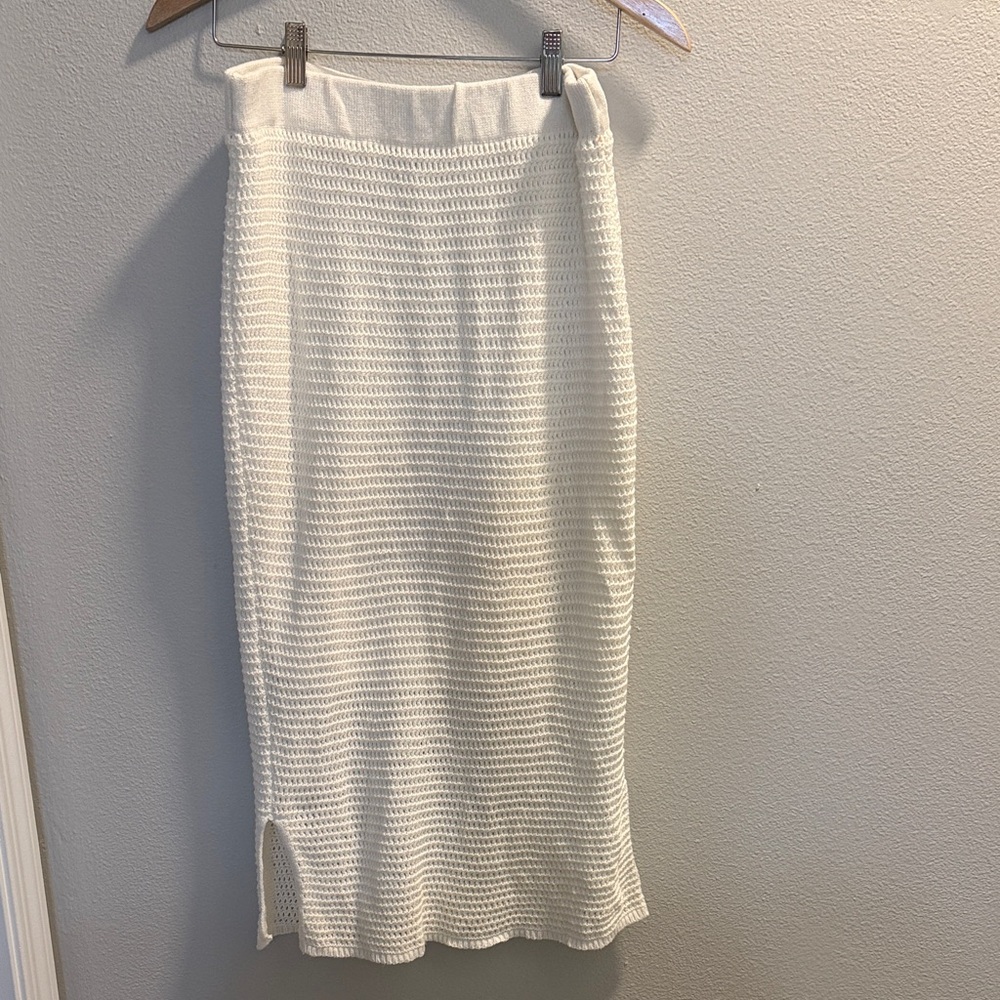 Simply Vera Vera Wang Cream Knit Pencil Skirt
